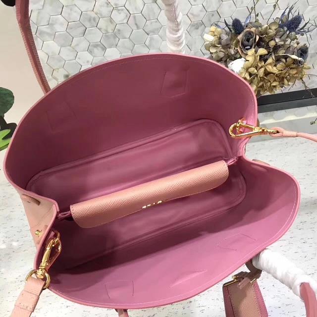 2017 prada medium saffiano lux tote original leather bag bn2755 pink