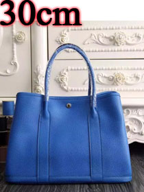 Hermes original calfskin garden party 30 bag G0030 royal blue