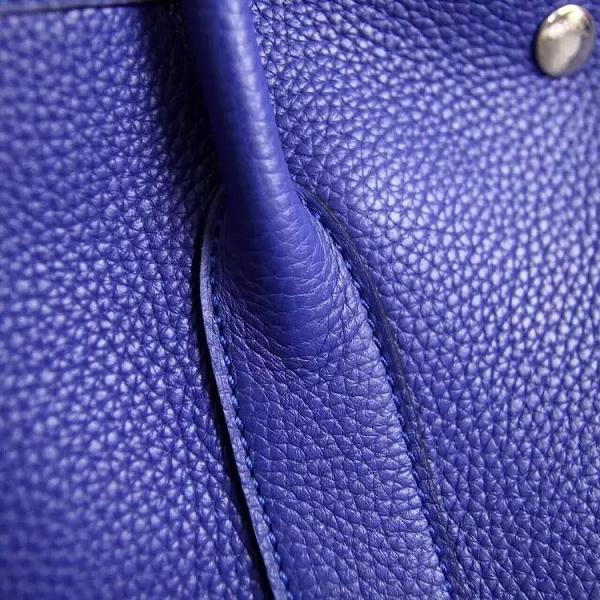 Hermes original calfskin garden party 36 bag G0360 electric blue