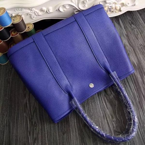 Hermes original calfskin garden party 36 bag G0360 electric blue