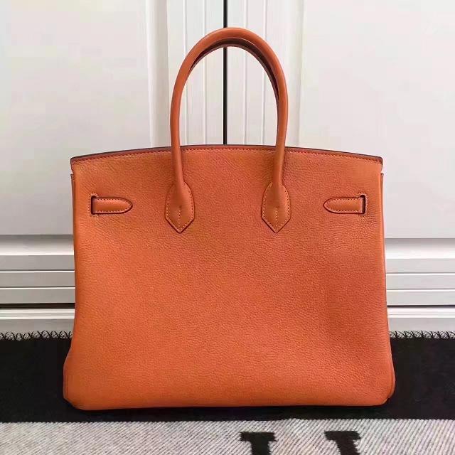 Hermes imported togo leather birkin 30 bag H0030 orange