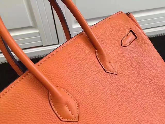 Hermes imported togo leather birkin 30 bag H0030 orange