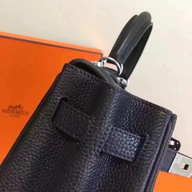 Hermes imported togo leather kelly 28 bag K0028 black