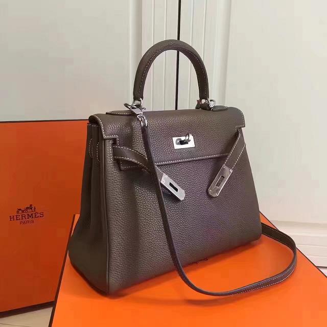 Hermes imported togo leather kelly 32 bag K0032 brown