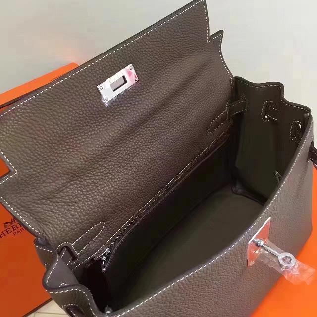 Hermes imported togo leather kelly 32 bag K0032 brown