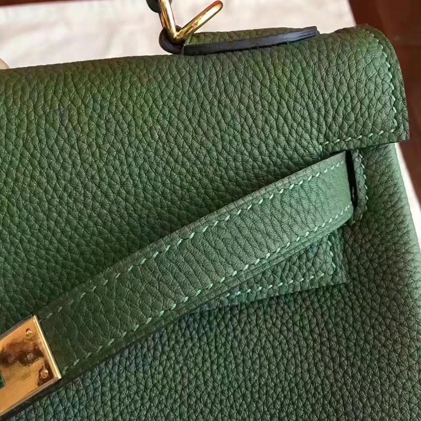 Hermes original togo leather kelly 25 bag K25 Olive