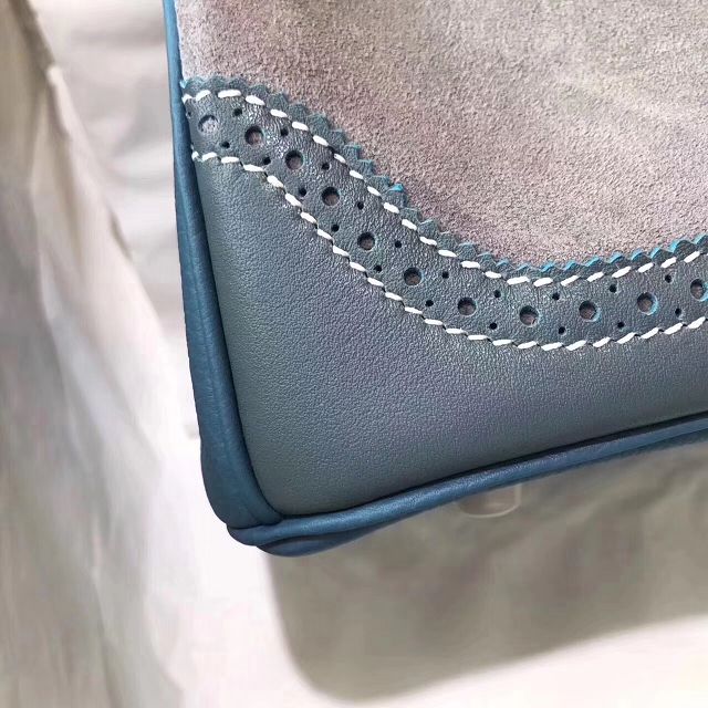 2017 hermes original togo leather birkin 35 bag H350 blue&gray