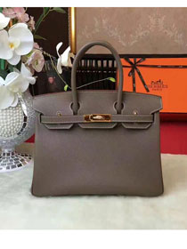 Hermes original epsom leather birkin 30 bag H30 gray