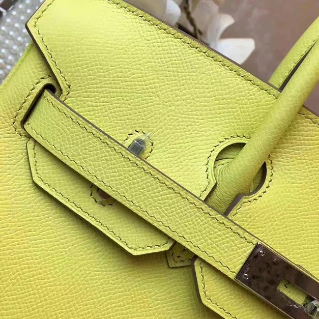 Hermes original epsom leather birkin 30 bag H30 lemon yellow