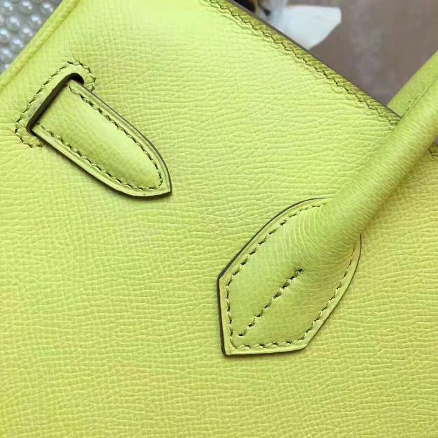 Hermes original epsom leather birkin 30 bag H30 lemon yellow