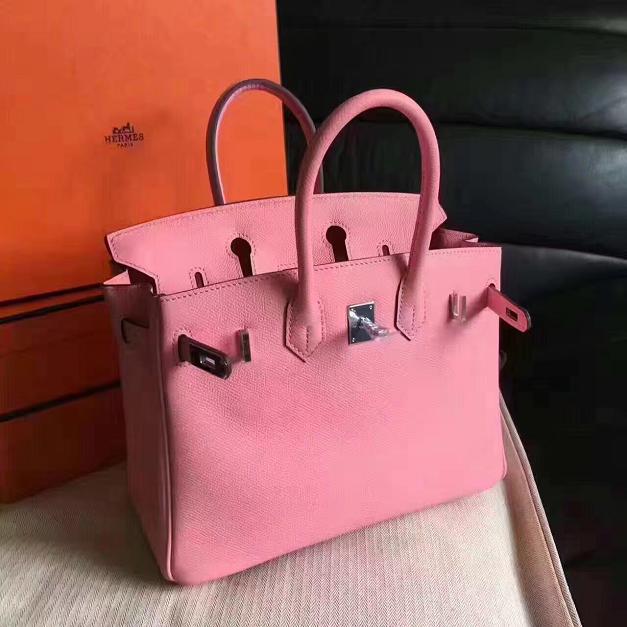 Hermes original epsom leather birkin 30 bag H30 pink