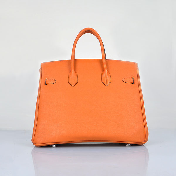 Hermes original epsom leather birkin 35 bag H35-3 orange