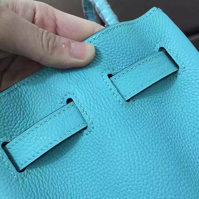Hermes original togo leather birkin 35 bag H35-1 lake blue
