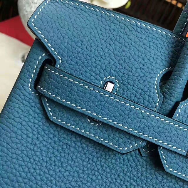 Hermes original togo leather birkin 35 bag H35-1 ocean blue