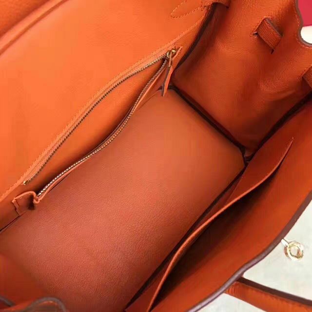 Hermes original togo leather birkin 35 bag H35-1 orange