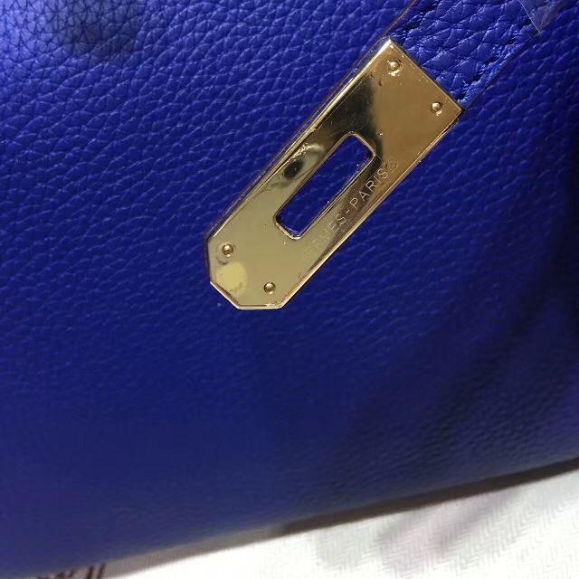 Hermes top togo leather birkin 35 bag H35-2 electric blue