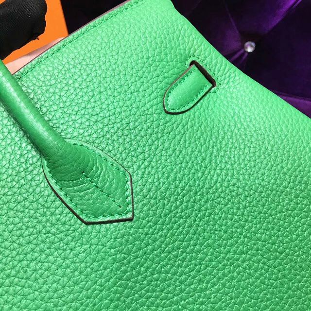 Hermes top togo leather birkin 35 bag H35-2 green