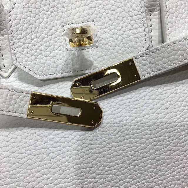 Hermes top togo leather birkin 35 bag H35-2 white