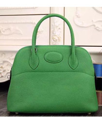 Hermes original togo leather medium bolide 31 bag B031 green