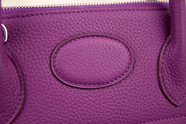 Hermes original togo leather medium bolide 31 bag B031 purple