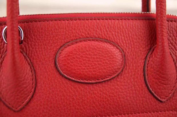 Hermes original togo leather small bolide 27 bag B027 red