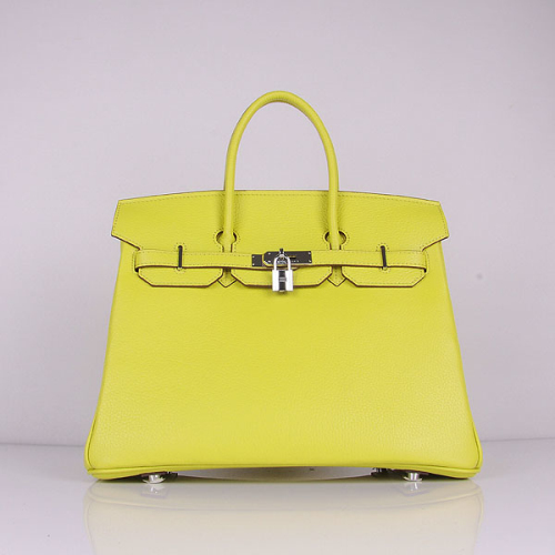 Hermes original togo leather birkin 30 bag H30-1 lemon yellow