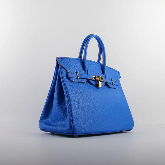 Hermes original togo leather birkin 30 bag H30-1 royal blue