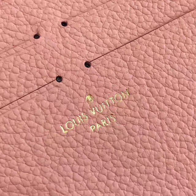 Louis vuitton original monogram empreinte pochette felicie M64064 pink
