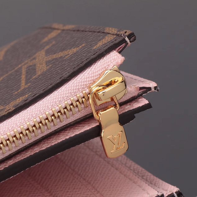 Louis vuitton monogram canvas helene wallet M62037 pink