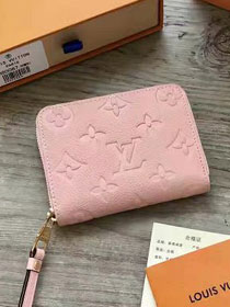 Louis vuitton monogram empreinte zippy coin purse M60740 pink