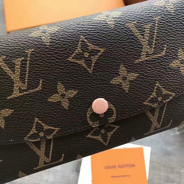 Louis Vuitton monogram canvas emilie wallet M61289 nude