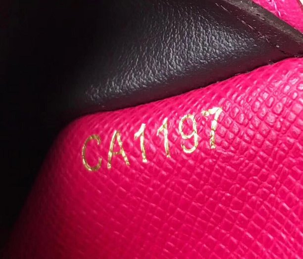 Louis vuitton monogram canvas emilie wallet M64202 rose red