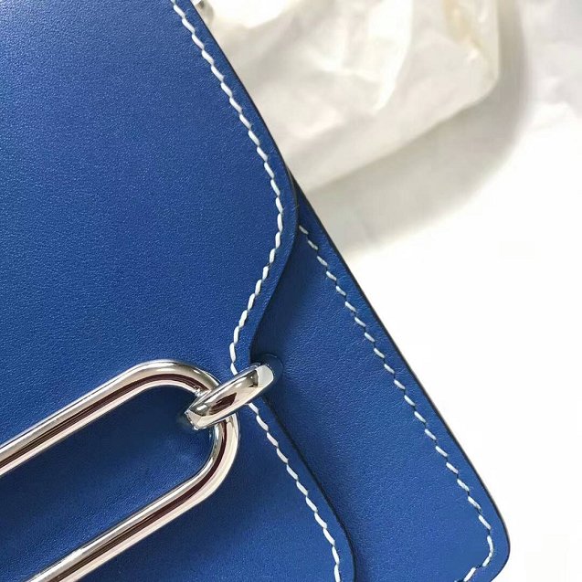 Hermes original evercolor leather roulis bag R18 blue