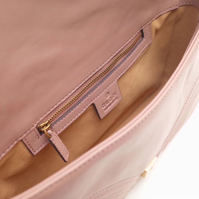 2017 GG Marmont matelasse original leather medium shoulder bag 443496 nude