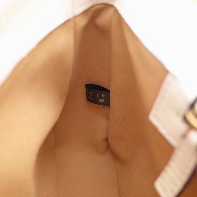 2017 GG Marmont original matelasse leather medium shoulder bag 443496 white