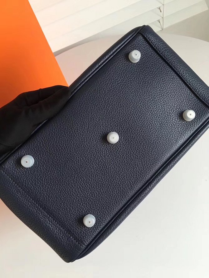 Hermes original top togo leather medium lindy 30 bag H30 black