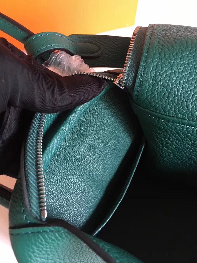 Hermes original top togo leather medium lindy 30 bag H30 olive