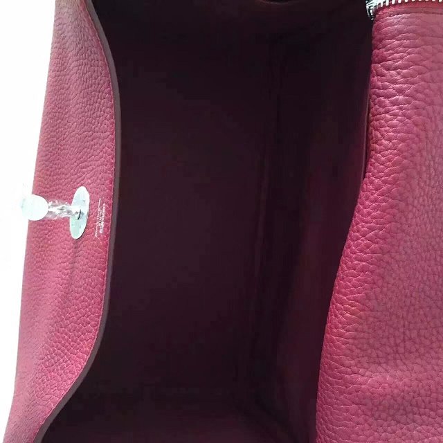 Hermes original top togo leather large lindy 34 bag H34 bordeaux