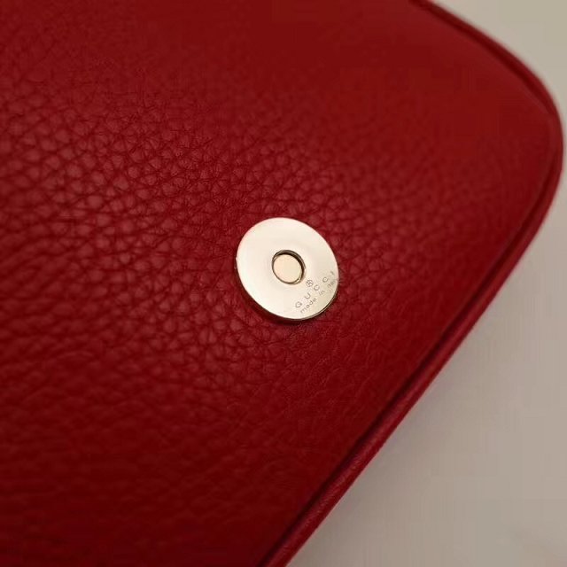 GG original calfskin mini shoulder bag 323190 red