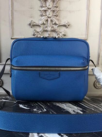 2018 louis vuitton original taiga leather outdoor messenger bag pm M33437 blue