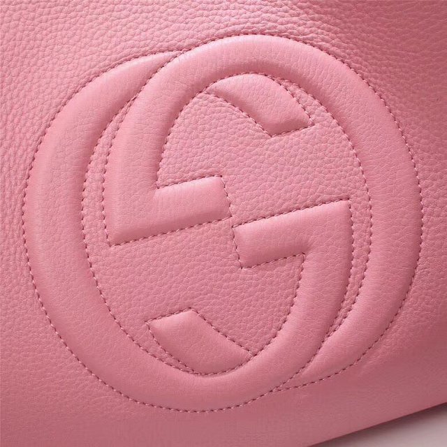 GG original calfskin hobo bag 282309 pink