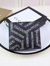 GG calfskin leather bi-fold wallet 406557 black