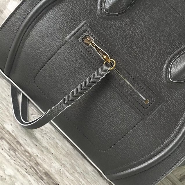 Celine original calfskin luggage phantom bag 9901-2 dark gray