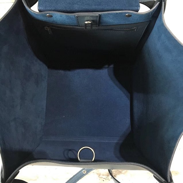 2018 celine original calfskin small big bag 55426 Steel blue