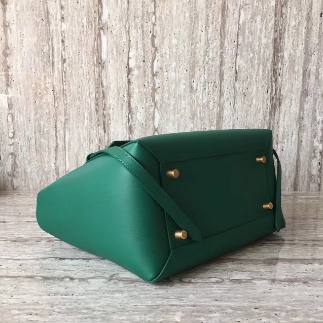 Celine original grained calfskin mini belt bag 189103 green