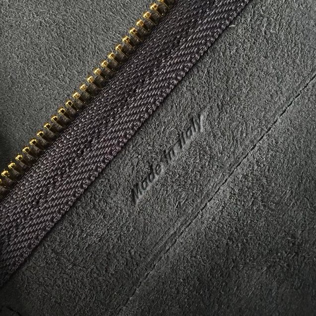 Celine original grained calfskin nano belt bag 189003 grey