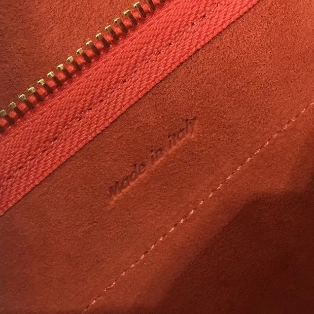 Celine original grained calfskin nano belt bag 189003 orange