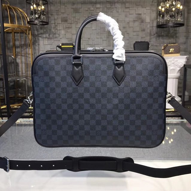 Louis vuitton original damier graphite dandy briefcase N44000