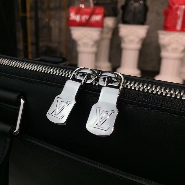 Louis vuitton original epi leather oliver briefcase bag M51689 black