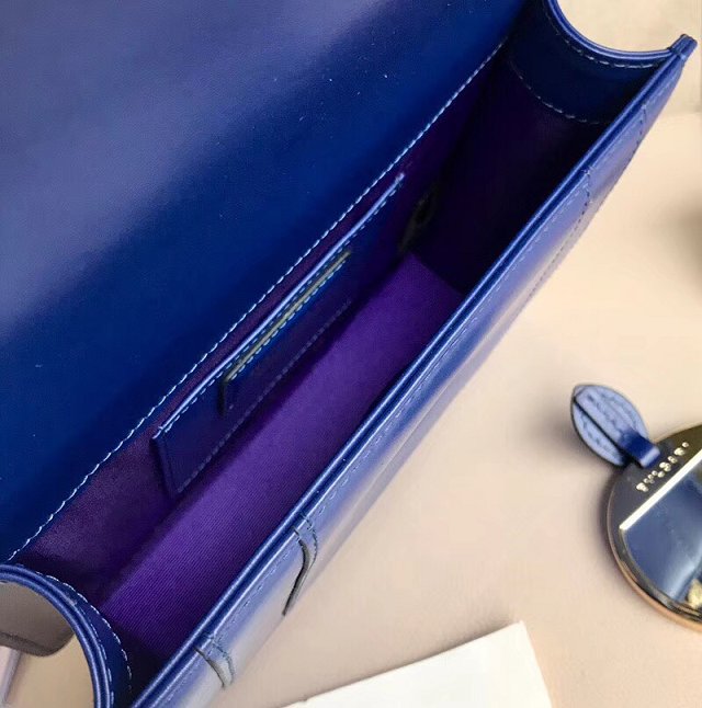 Blvgari original calfskin mini serpenti forever cover shoulder bag 286174 navy blue